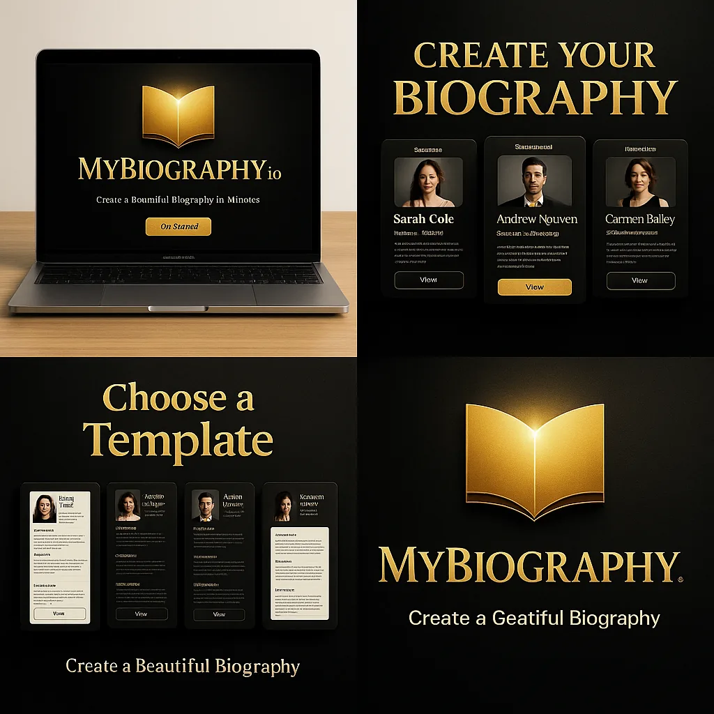 Founder biography template