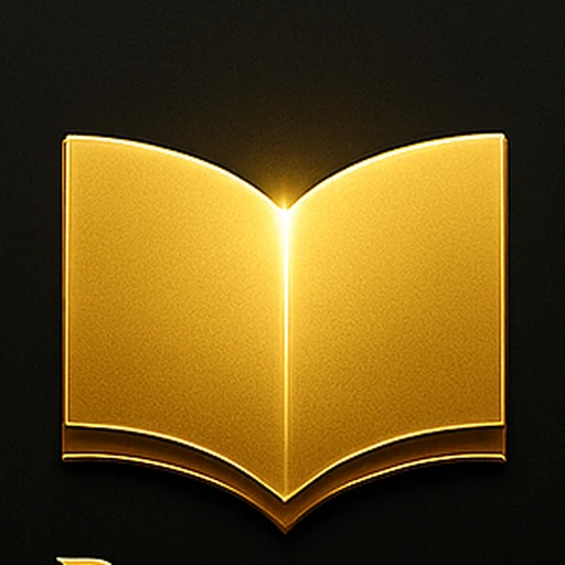 MyBiography gold open-book logo
